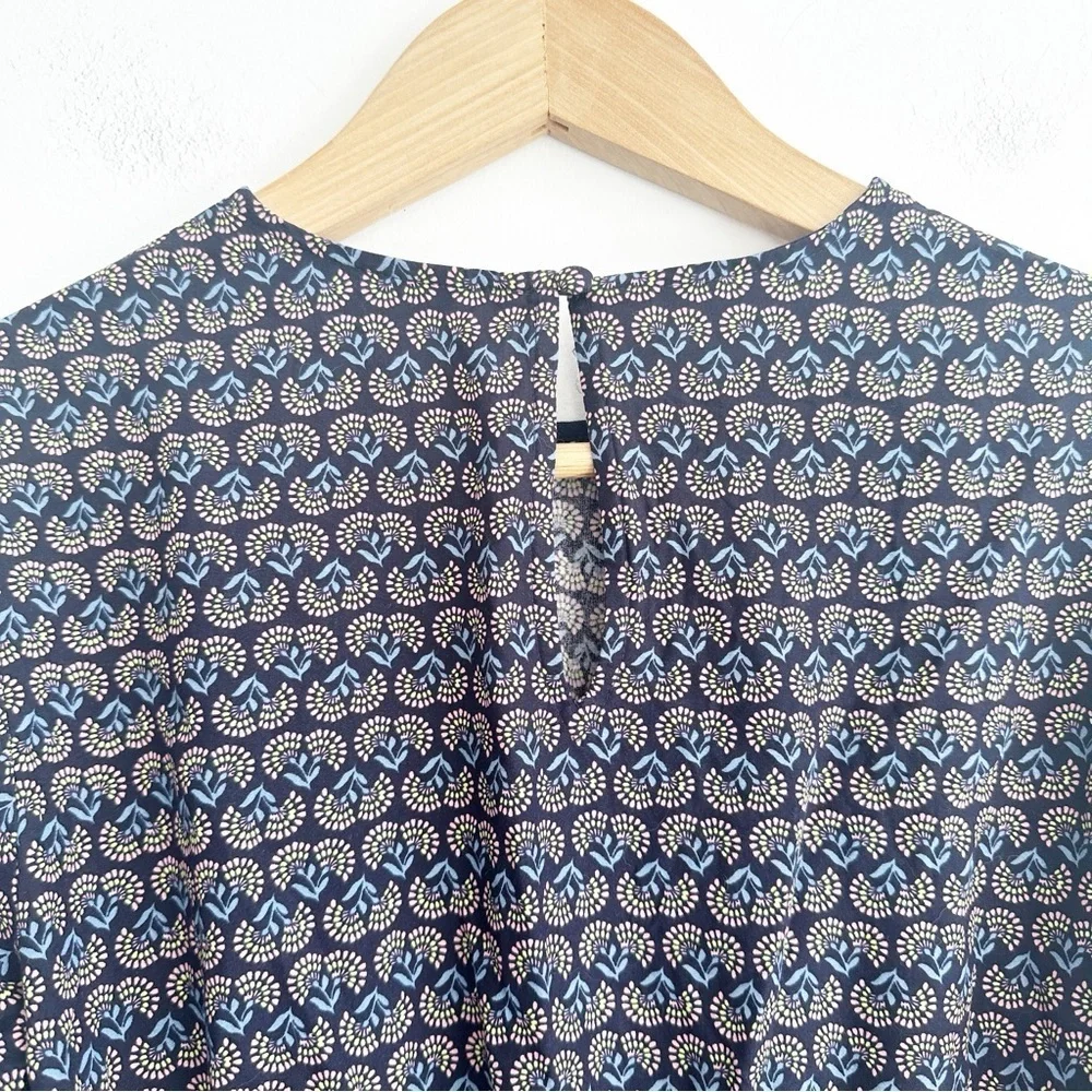 Boden Crew Neck Dress Navy, Dandelion Pop Size 6 petite